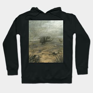 watching - pastel painting Hoodie